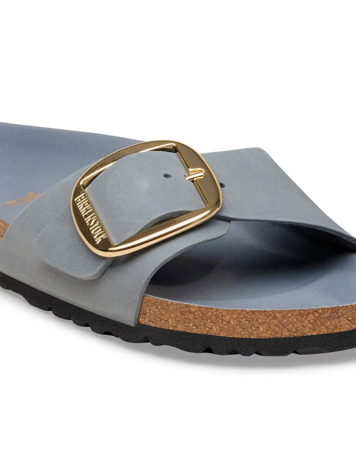 BIRKENSTOCK Madrid Big Buckle in Oiled Leather Basalt Gray Narrow