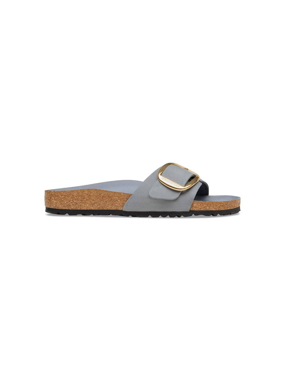 BIRKENSTOCK Madrid Big Buckle in Oiled Leather Basalt Gray Narrow