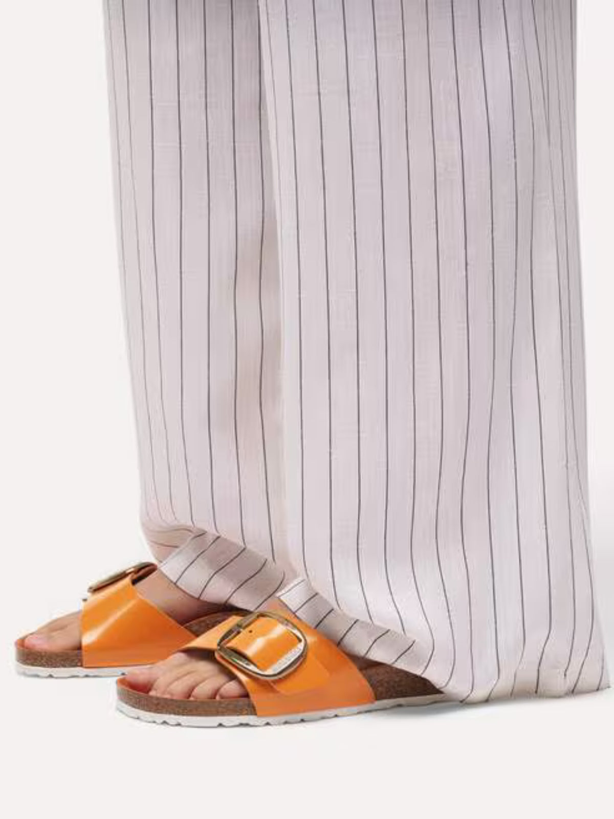 BIRKENSTOCK Madrid Big Buckle Sandal: Patent Leather high shine kurkuma