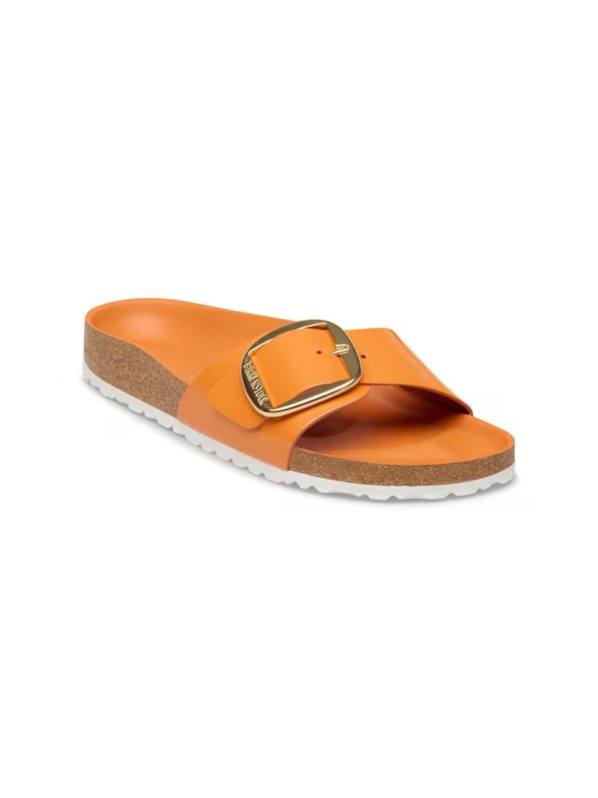 BIRKENSTOCK Madrid Big Buckle Sandal: Patent Leather high shine kurkuma