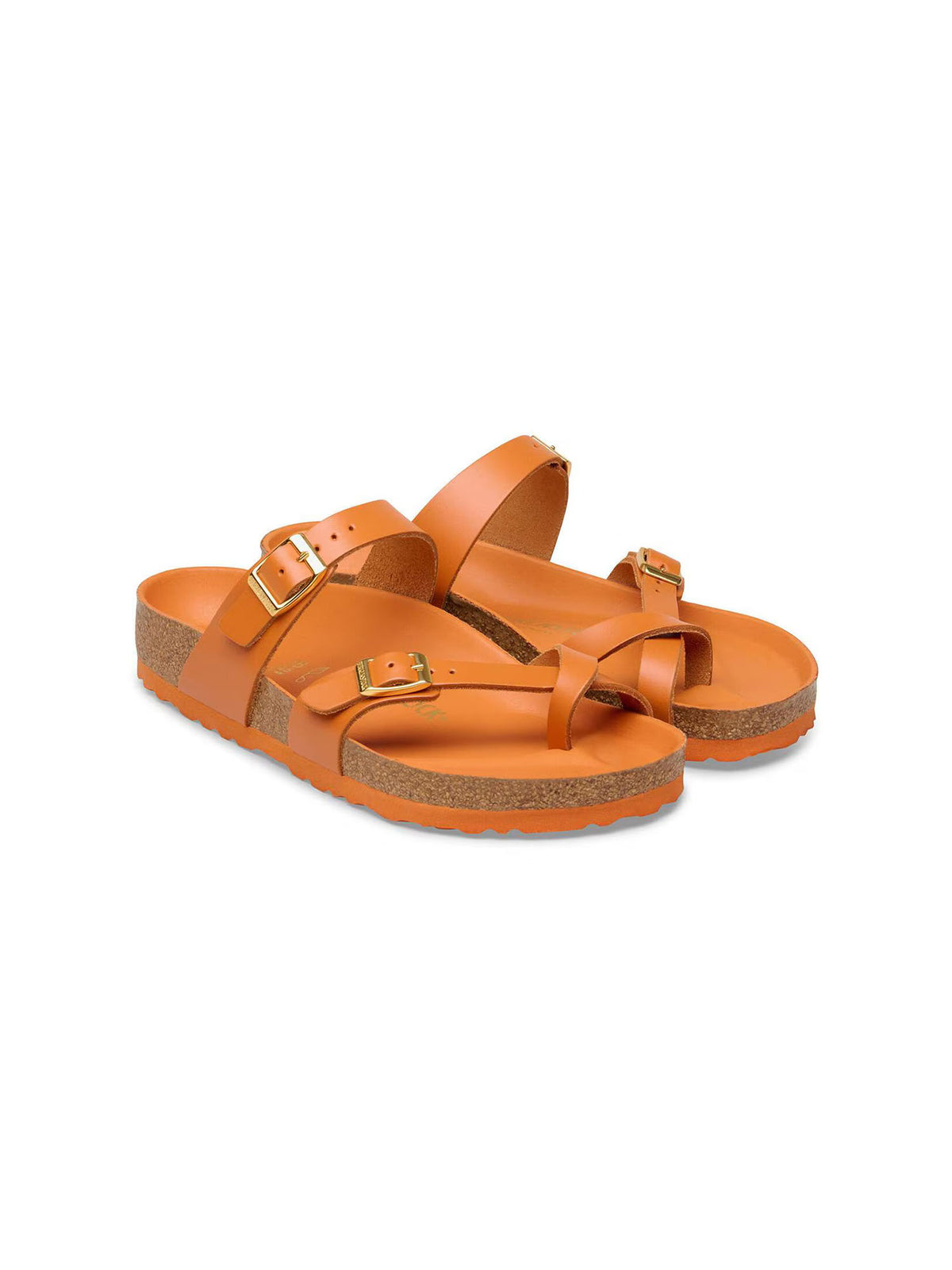 BIRKENSTOCK Mayari Sandal in New Dressy Kurkuma Orange Leather