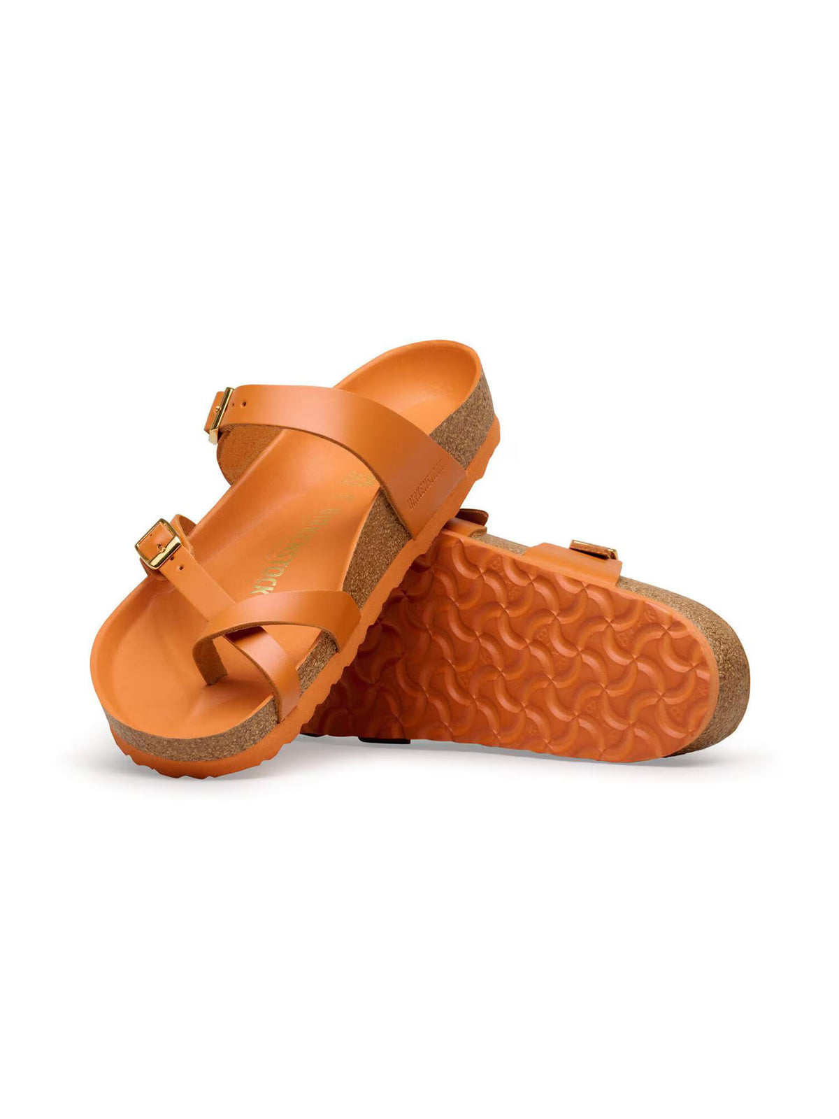 BIRKENSTOCK Mayari Sandal in New Dressy Kurkuma Orange Leather