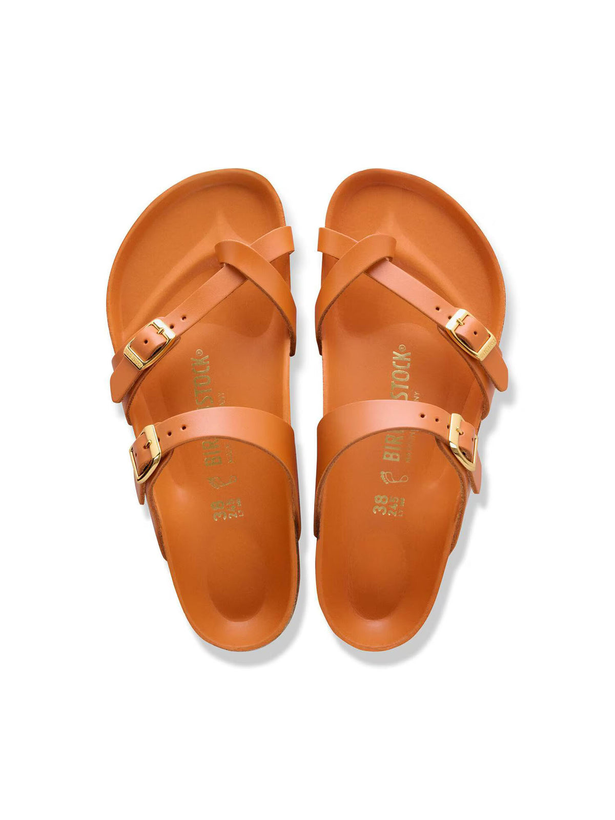 BIRKENSTOCK Mayari Sandal in New Dressy Kurkuma Orange Leather