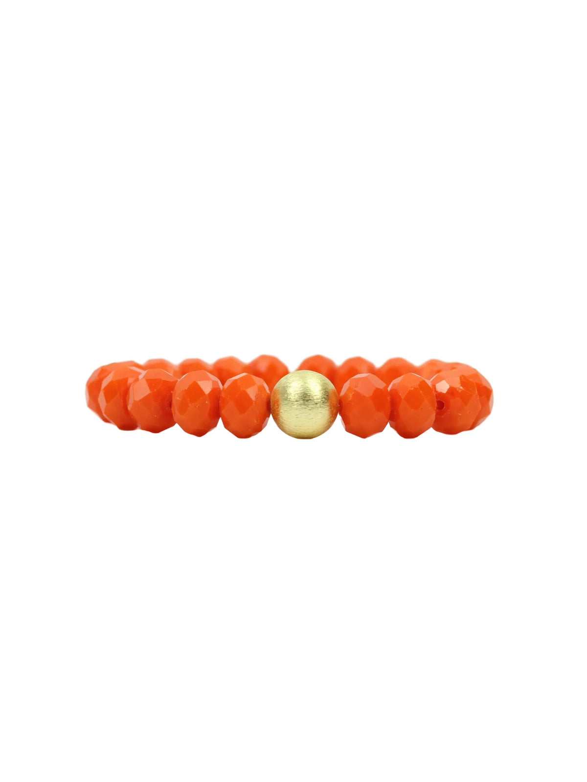 Bourbon & Bowties Kendley 17 Orange & Gold Beaded Bracelet