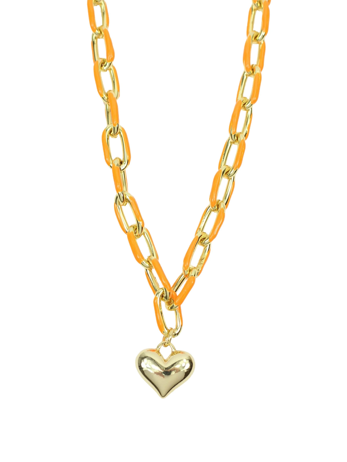Bourbon & Bowties The Scottie Heart Necklace in Orange Tennessee Vols Gameday