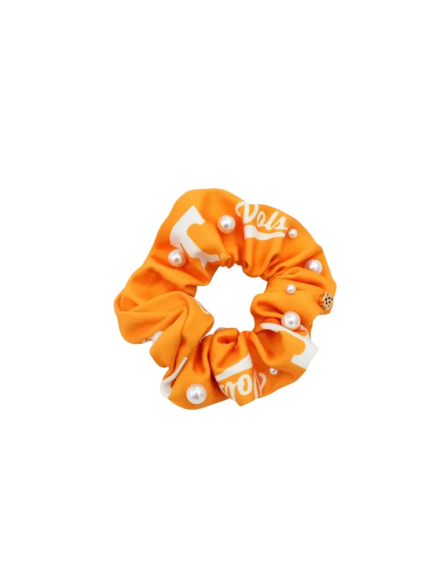 Brianna Cannon Tennessee White & Orange Dual Scrunchie Set TN Vols Game Day