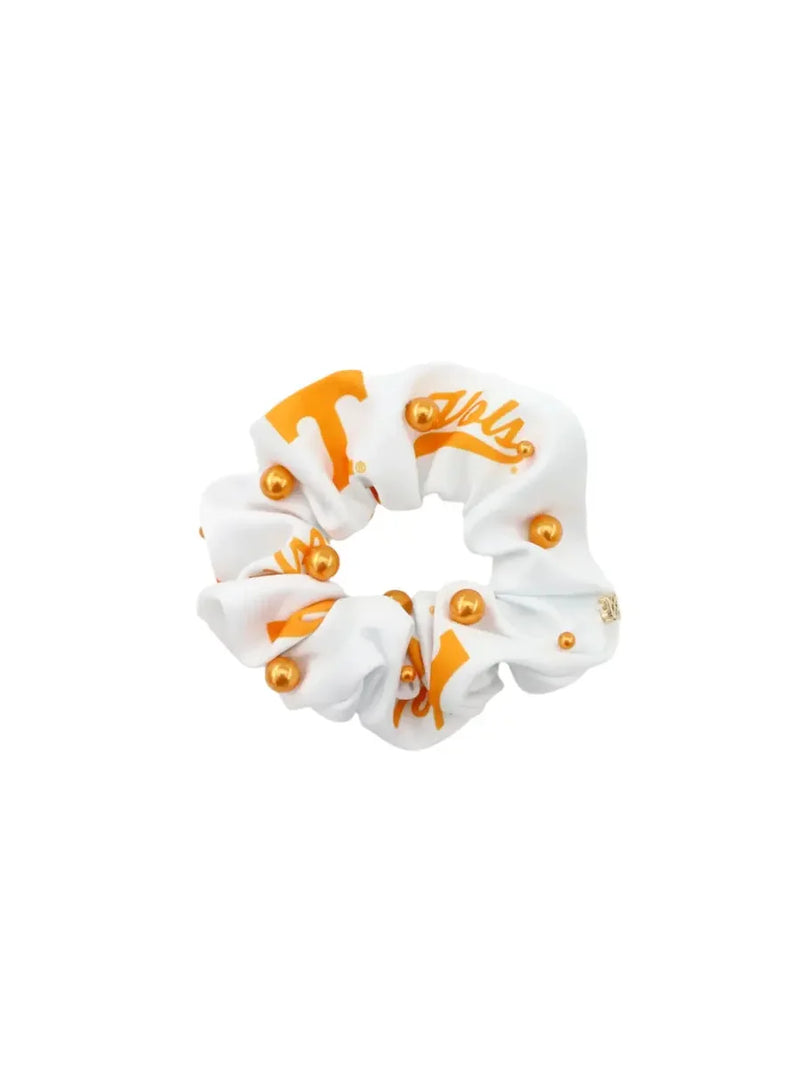 Brianna Cannon Tennessee White & Orange Dual Scrunchie Set TN Vols Game Day
