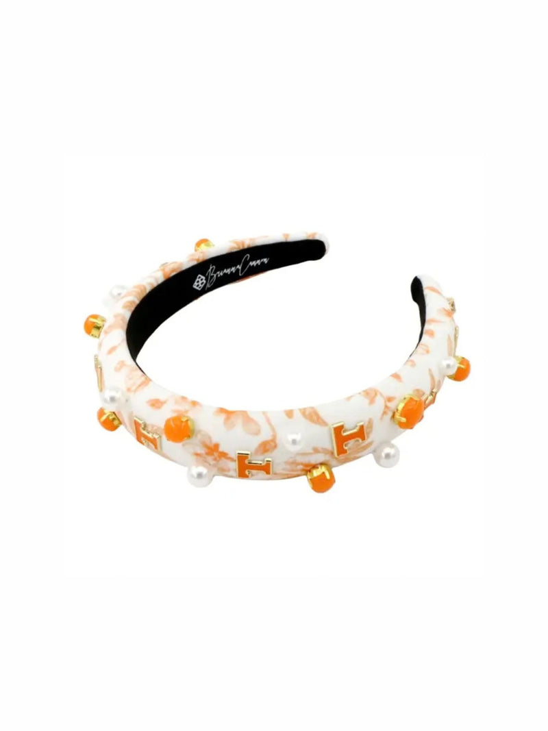 Tennessee Floral Toile Logo Headband