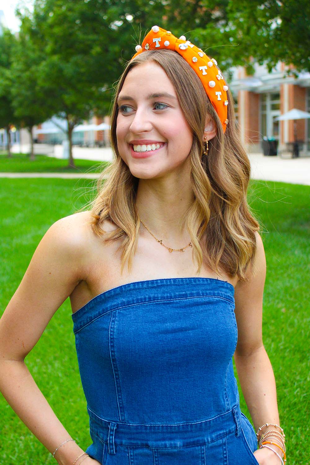 Brianna Cannon Orange University of Tennessee Logo Gameday Headband