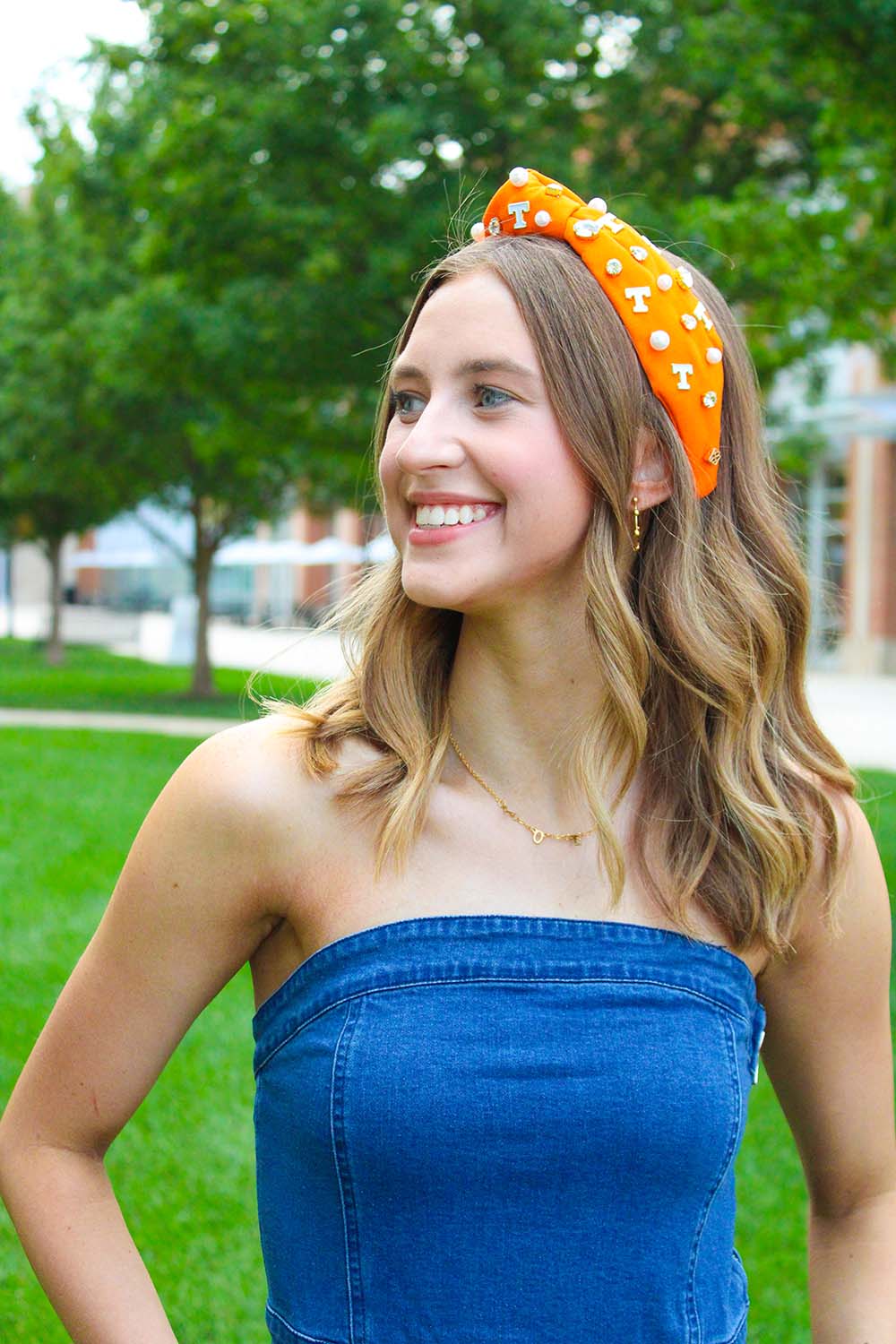 Brianna Cannon Orange University of Tennessee Logo Gameday Headband
