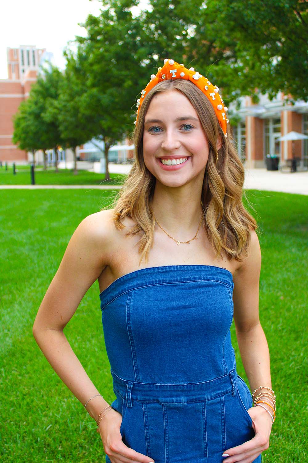 Brianna Cannon Orange University of Tennessee Logo Gameday Headband