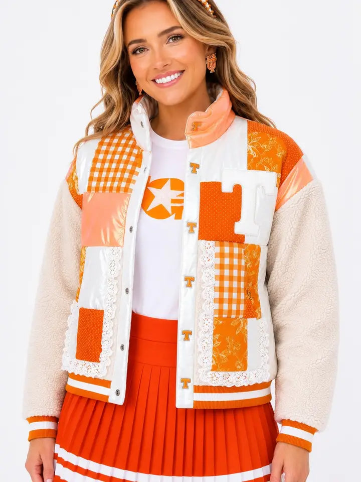 Tennessee Patchwork Sherpa Jacket