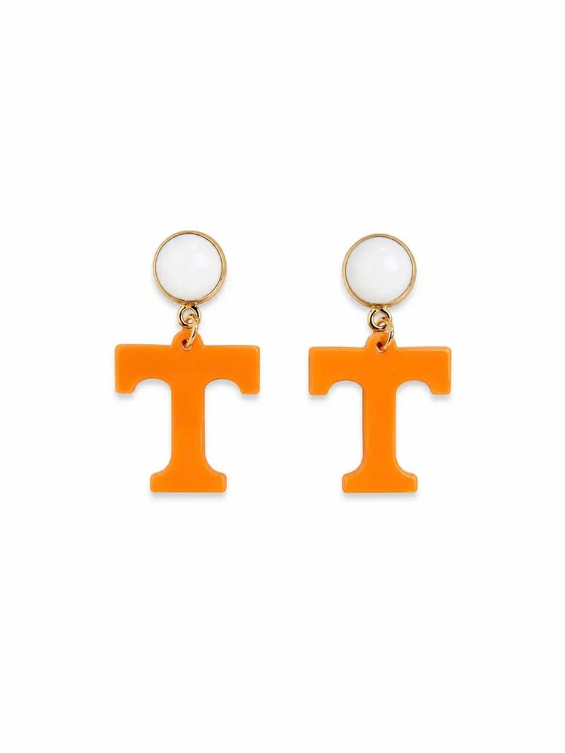 University of Tennessee Mini Orange Power T Earrings
