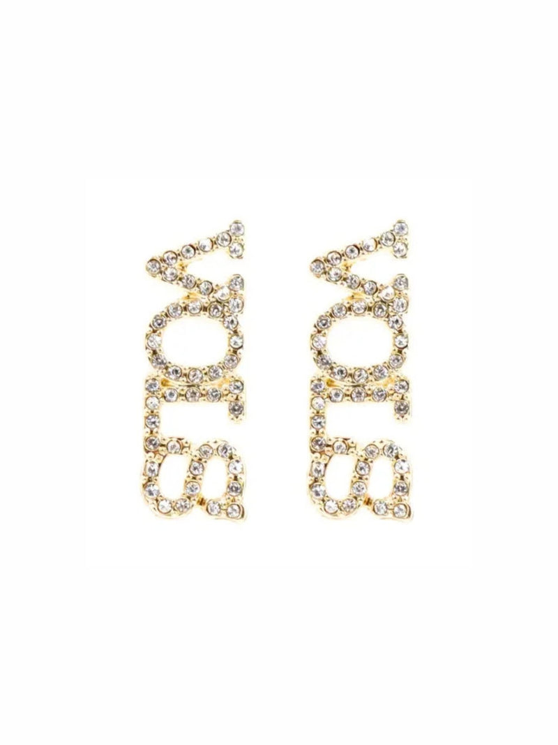 University of Tennessee Vols Pavé Rhinestone Stud Earrings