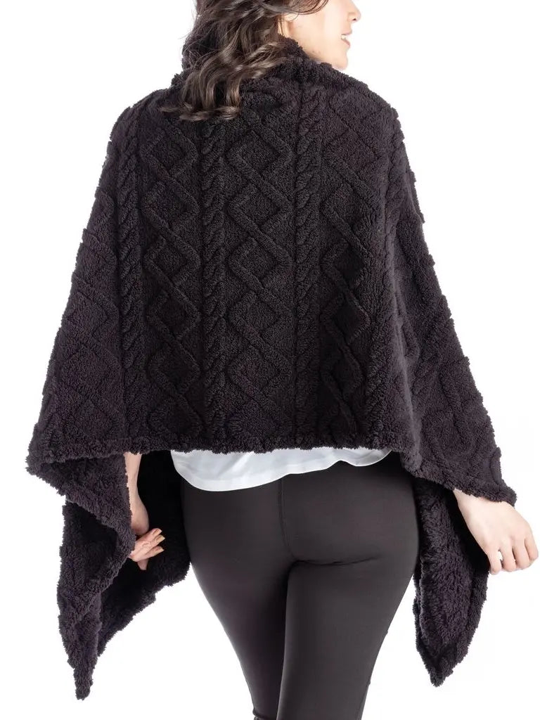 Britt's Knits Coziest Blanket Wrap Black