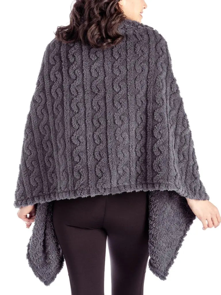 Britt's Knits Coziest Blanket Wrap Charcoal