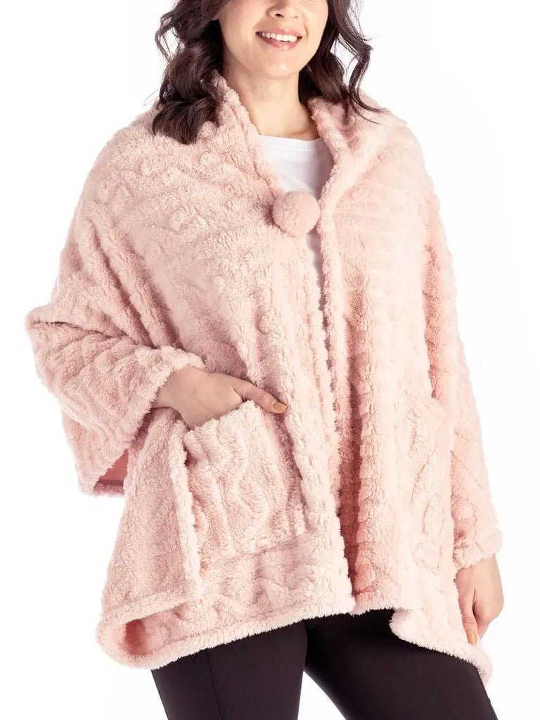 Britt's Knits Coziest Blanket Wrap Pink