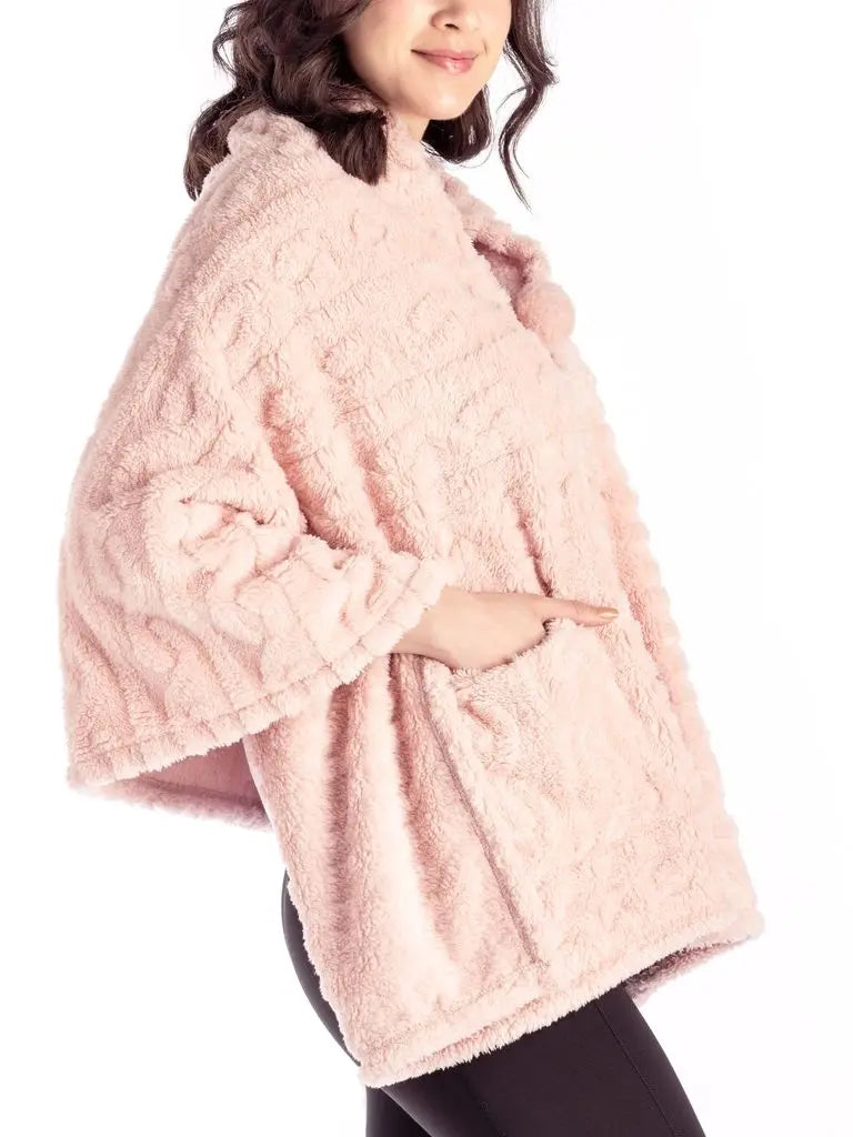 Britt's Knits Coziest Blanket Wrap Pink