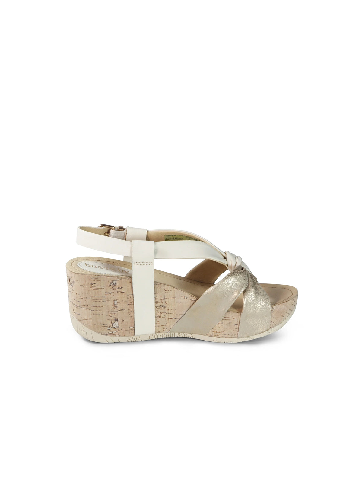 bussola formentera bow knot wedge sandals in gold