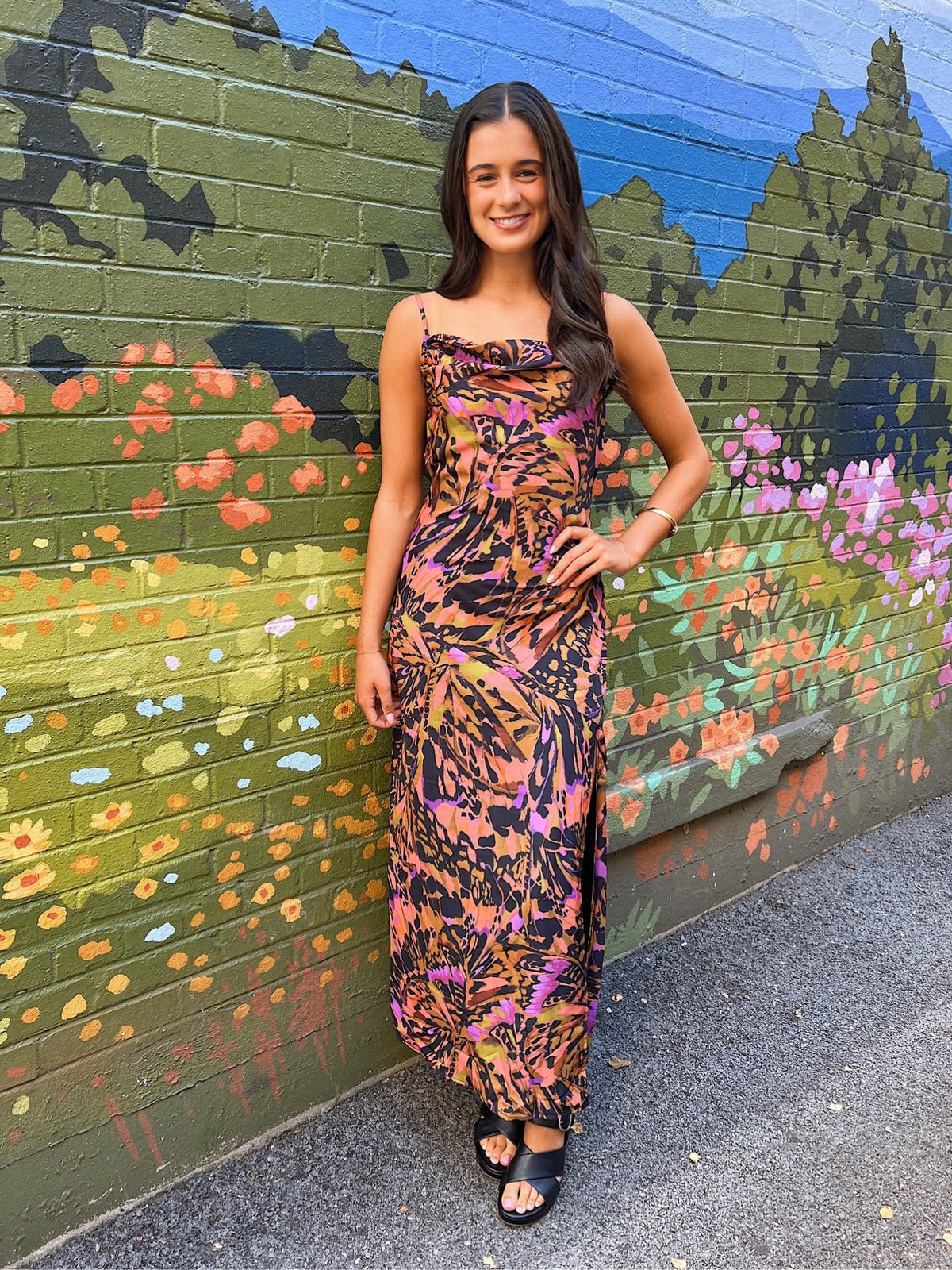 Butterfly Kiss Maxi Slip Dress – Bliss