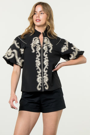 Out on the Town Puff Sleeve Top