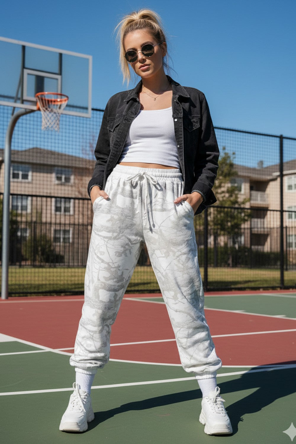 Snow Camo Jogger Pants