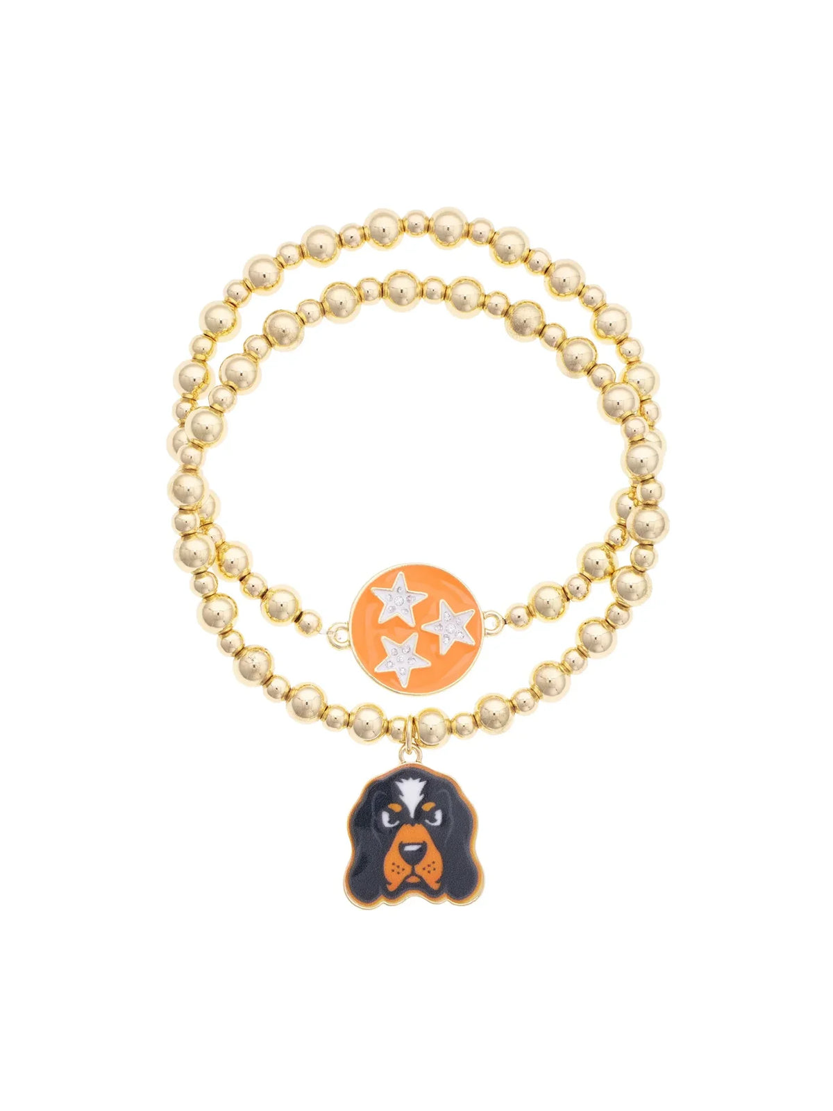 Tennessee Vols Ball Bead Bracelet Set
