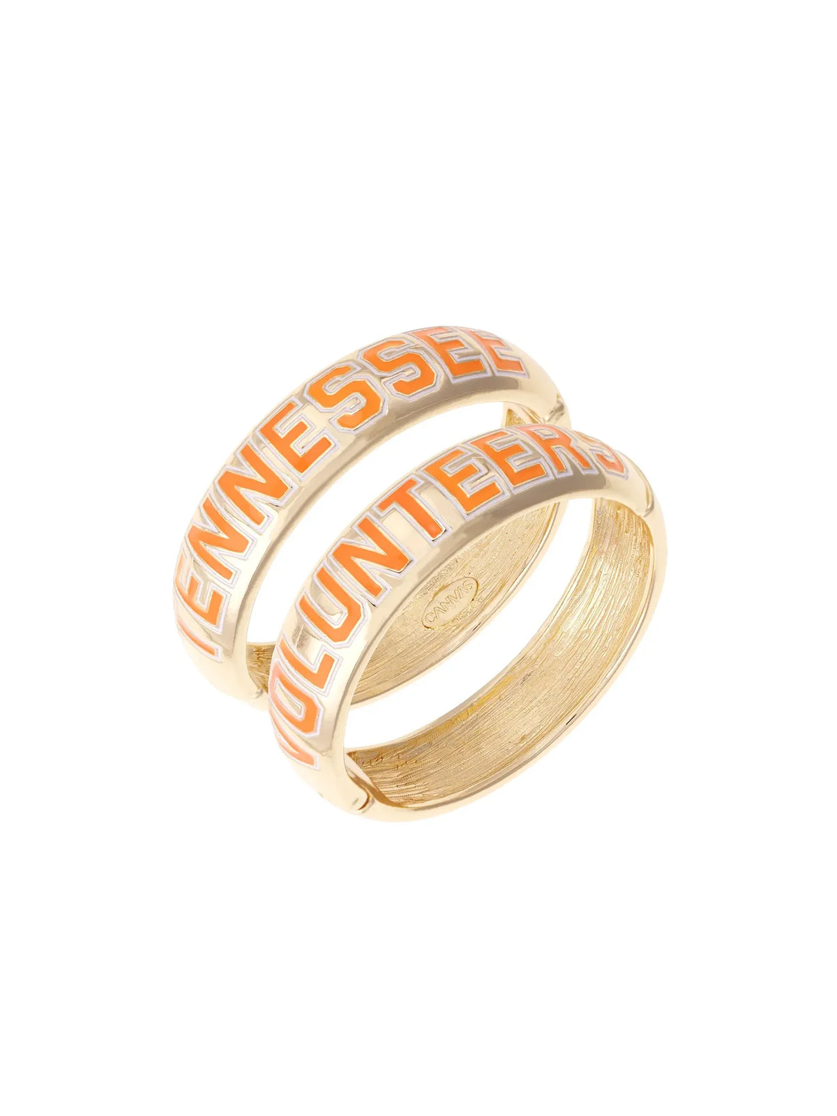 Canvas Style Tennessee Vols Polished Metal Hinge Bangle