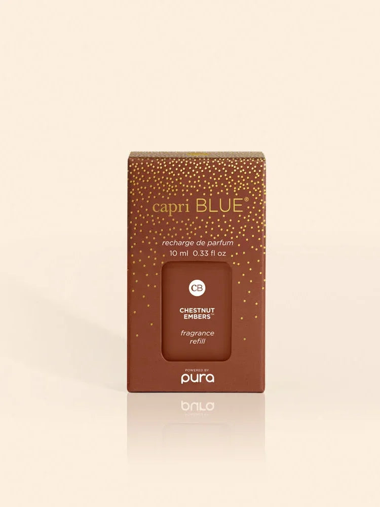 Capri Blue Pura Diffuser Refill 0.33oz Chestnut Embers