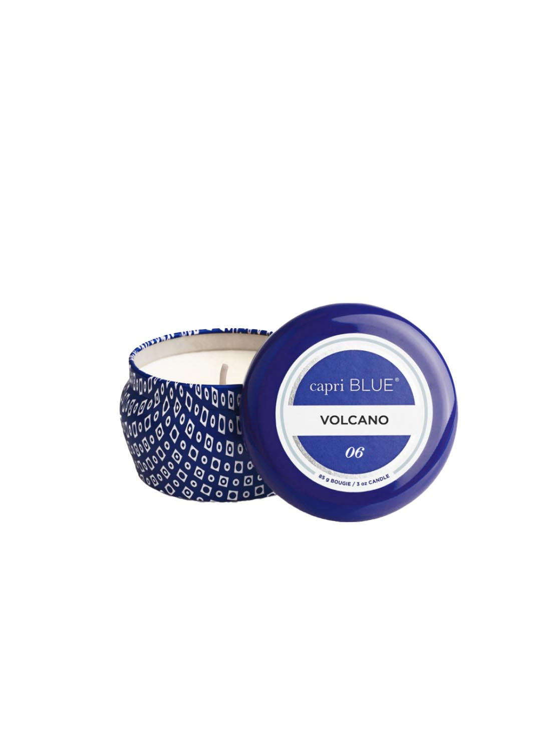 Capri Blue Signature Blue Mini Tin Travel Candle 3oz Volcano