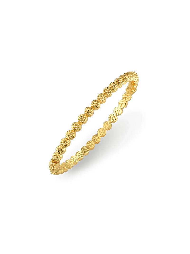 Capucine De Wulf Berry Eternity Petite Hinged Bangle Gold