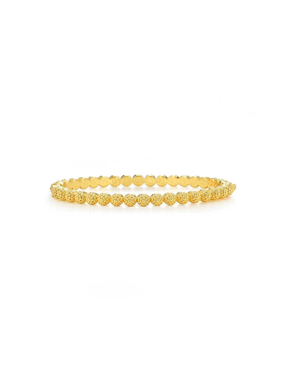 Capucine De Wulf Berry Eternity Petite Hinged Bangle Gold