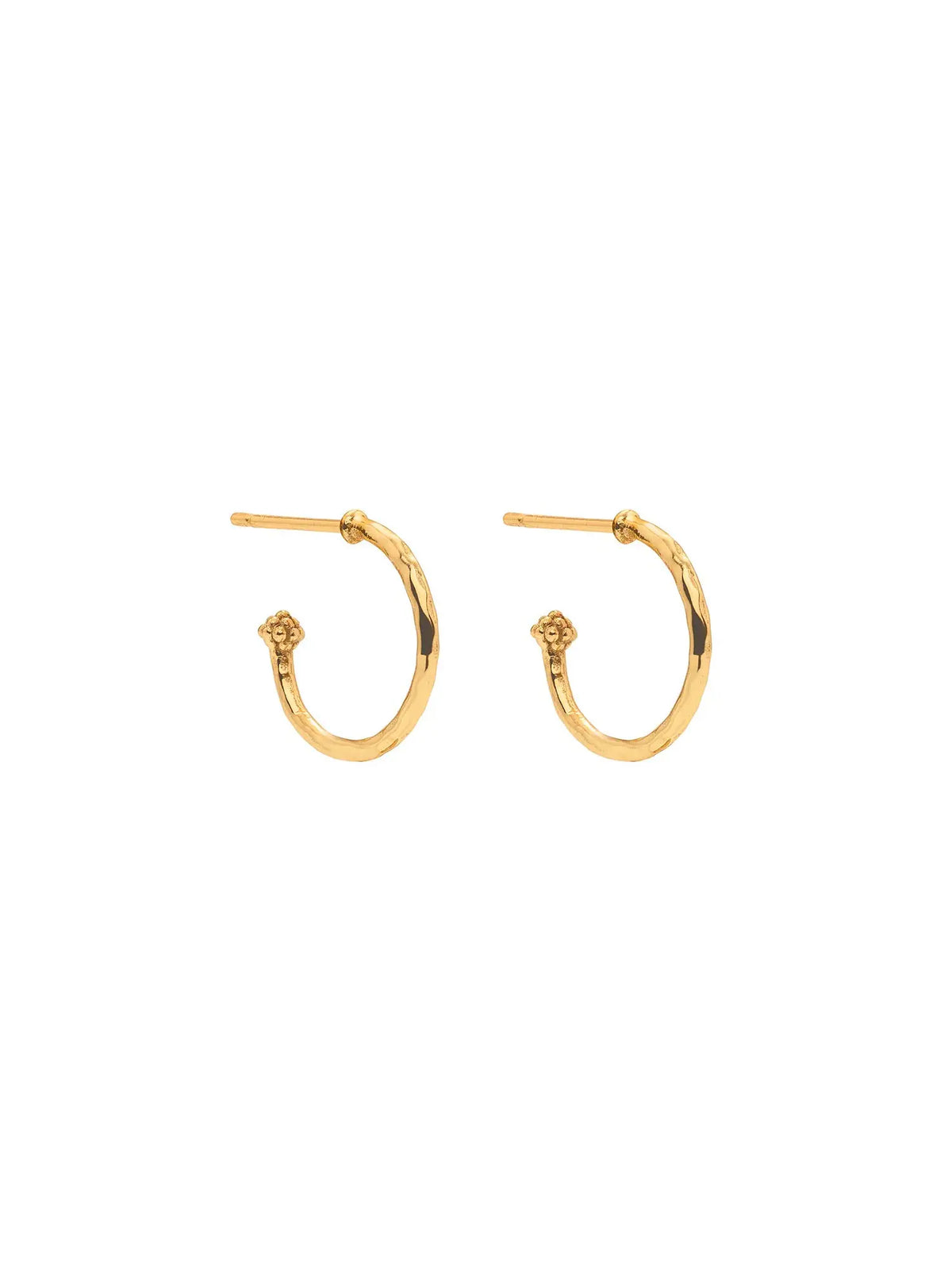 capucine de wulf aurora reversible charm hoop earrings in 18k gold with abalone and mother of pearl