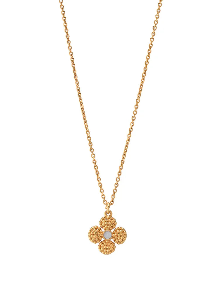 Capucine de Wulf Berry Clover Double Sided Charm Necklace - Mother of Pearl