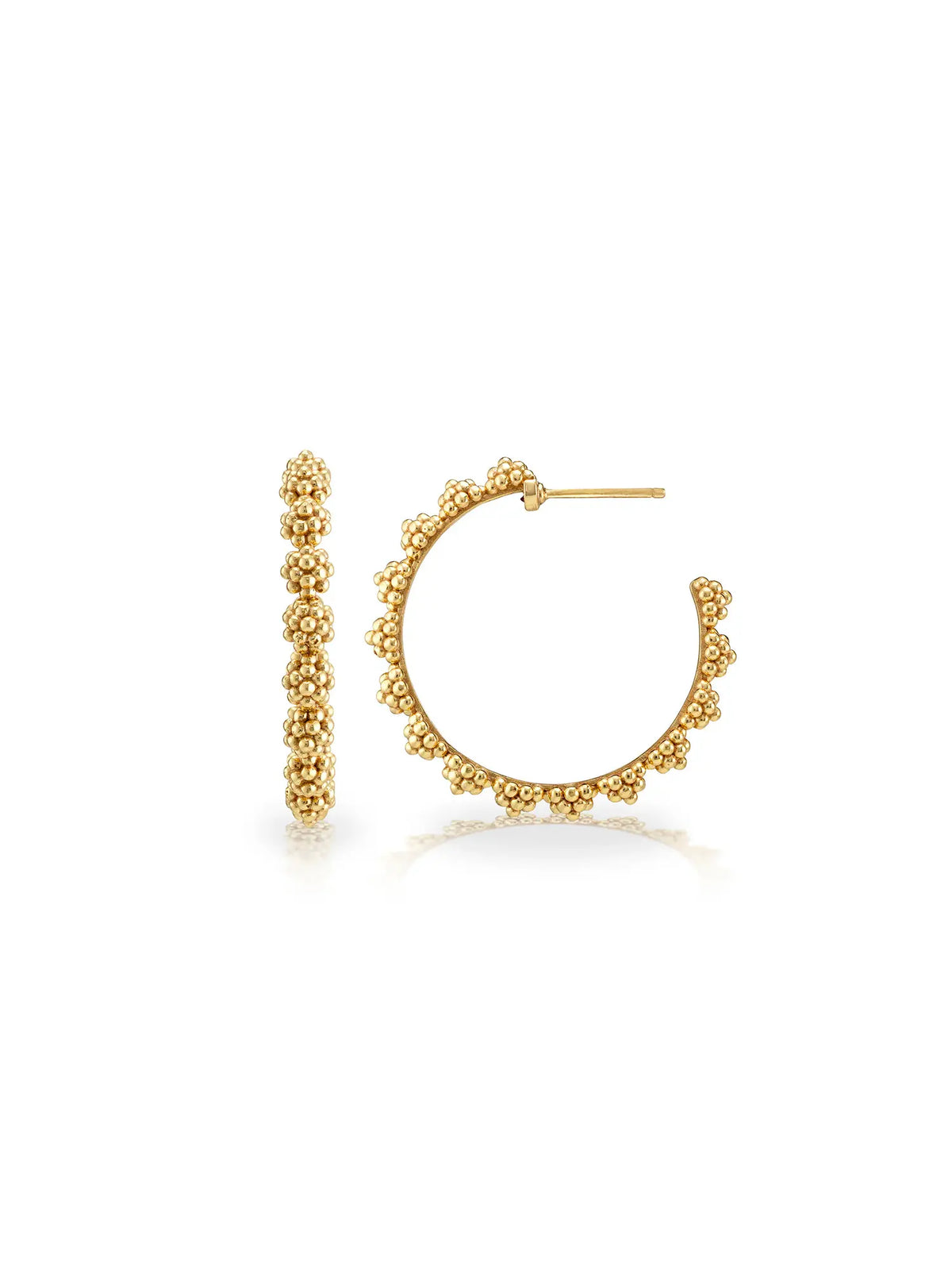 Capucine De Wulf Berry Icon Medium Gold Hoop Earrings