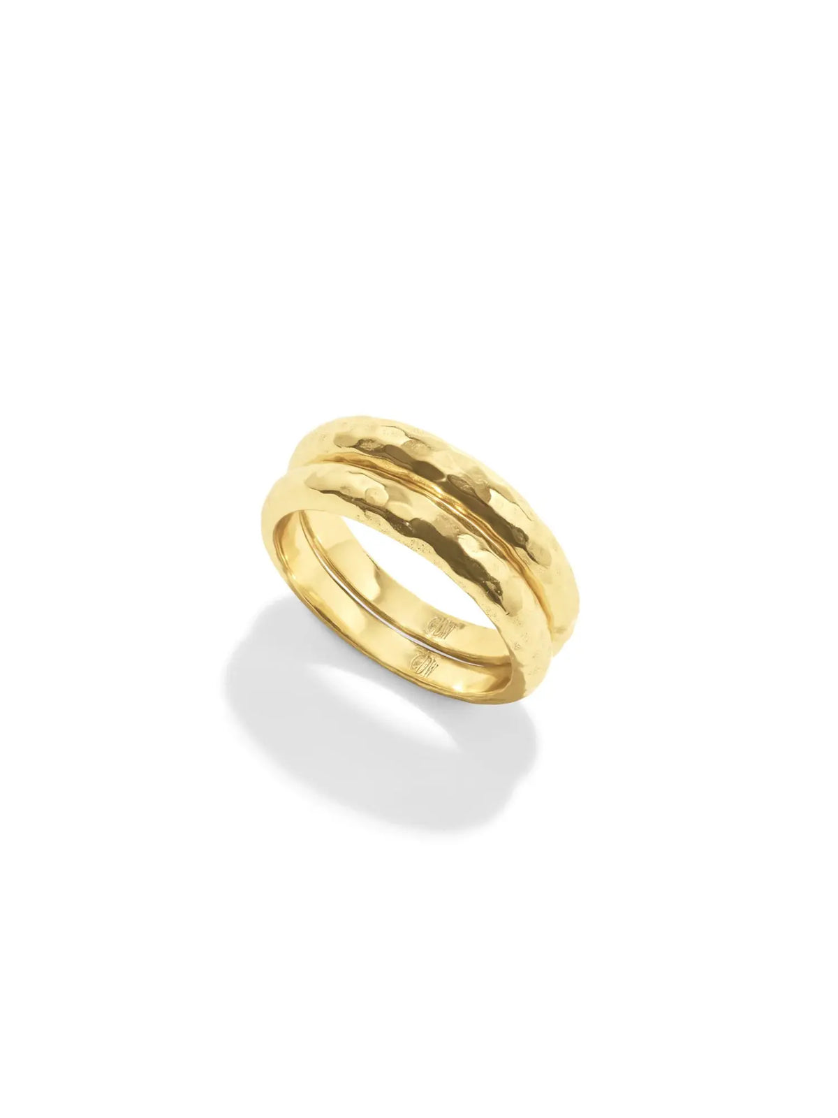 capucine de wulf cleopatra slice stacking ring in 18k gold