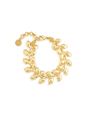 Capucine De Wulf Golden Laurel Link Bracelet Gold