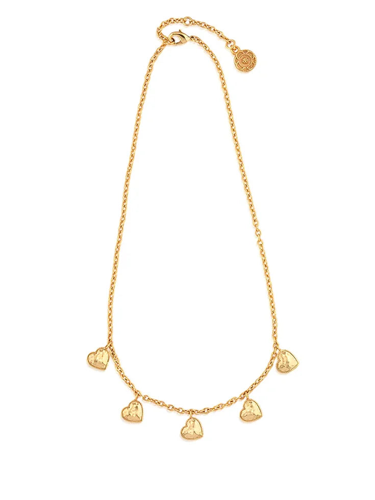 Capucine de Wulf Love Heart Multi-Station Necklace