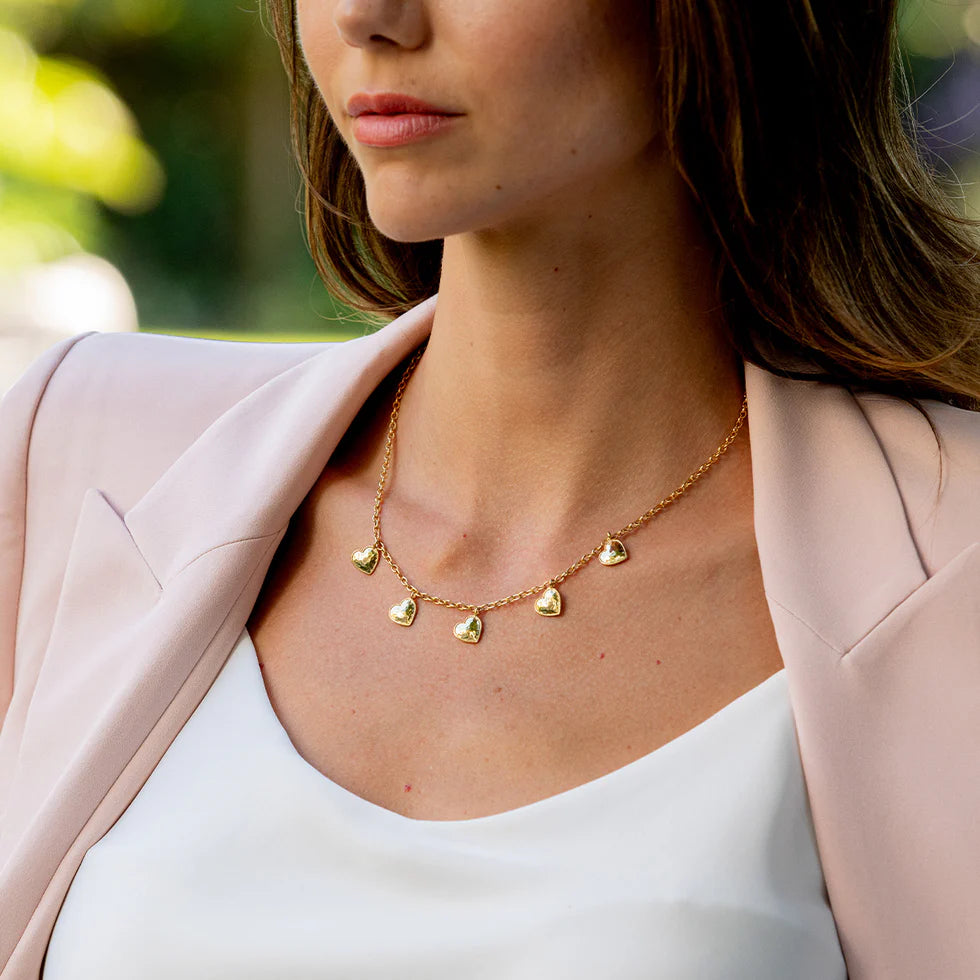 Capucine de Wulf Love Heart Multi-Station Necklace