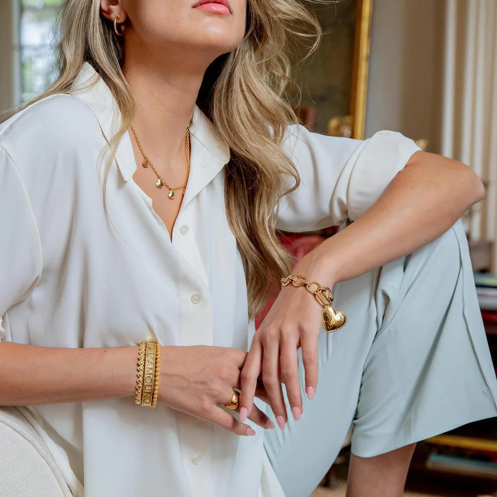 Capucine de Wulf Love Petite Hinged Bangle - Small