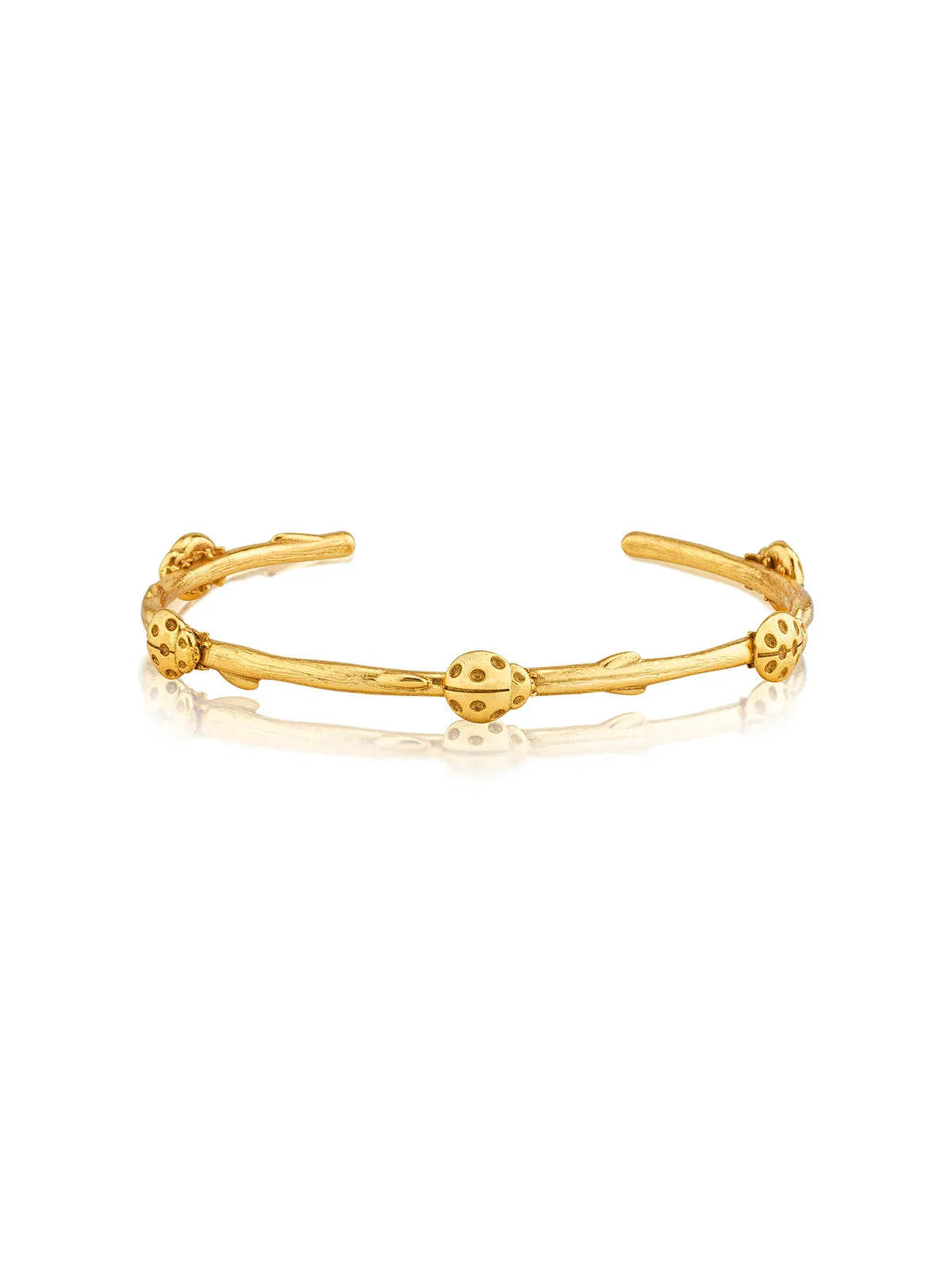 Capucine De Wulf Meadow Ladybug Petite Cuff Gold