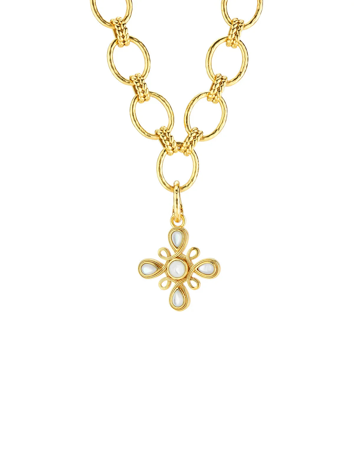 Capucine De Wulf Monique Gem Pendant Gold Mother-of-Pearl