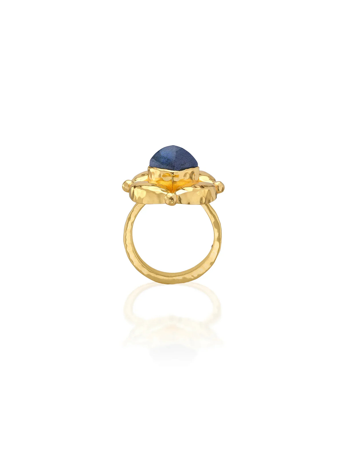 Capucine De Wulf Mystic Eye Ring Gold Blue Labradorite