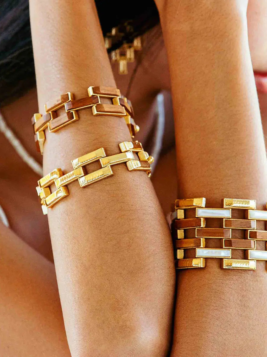 Capucine De Wulf Pathway Gold Link Bracelet