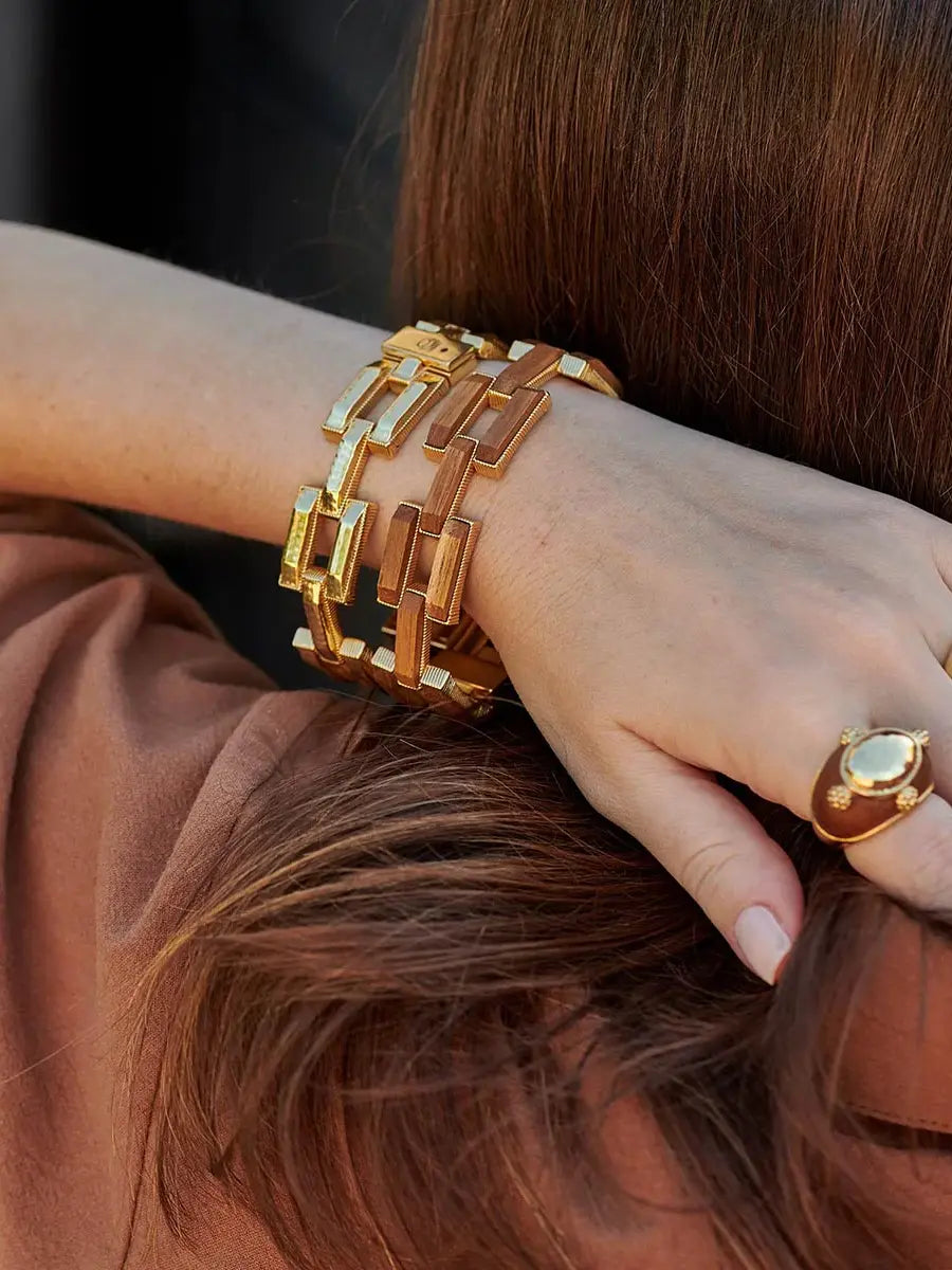 Capucine De Wulf Pathway Gold Link Bracelet