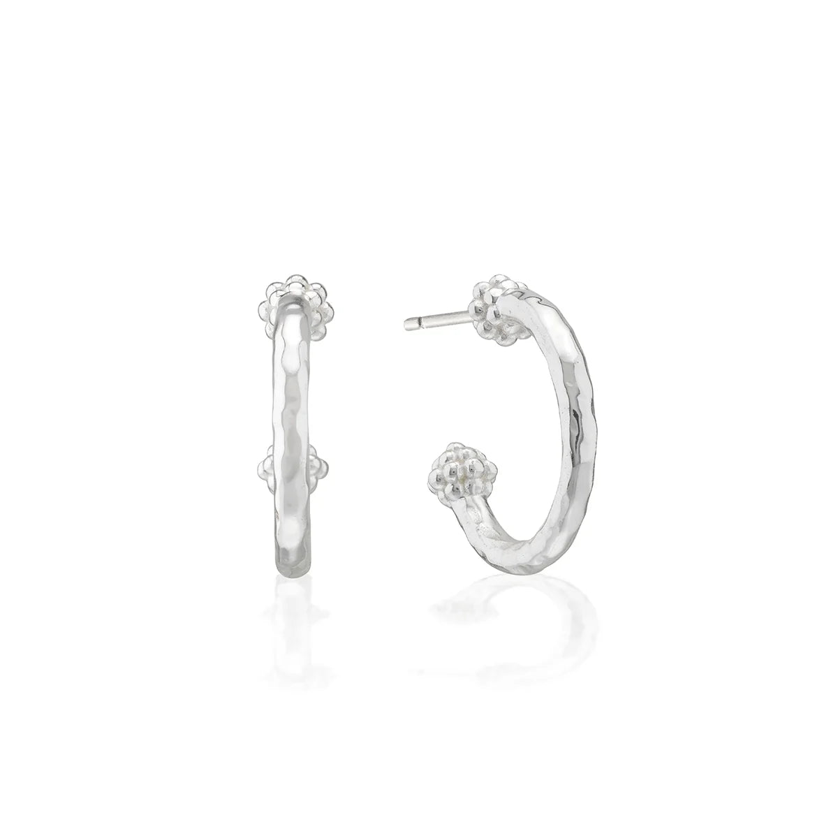 capucine de wulf slice small hoop earrings silver