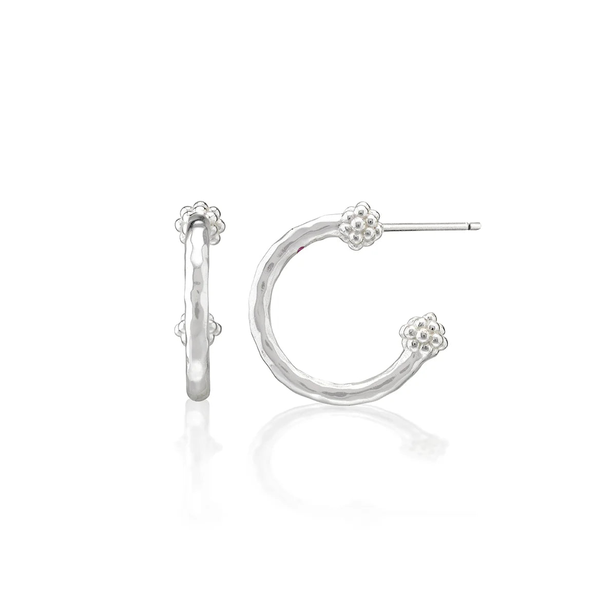 capucine de wulf slice small hoop earrings silver