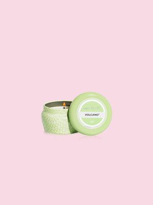 Capri Blue Iced Matcha Print Mini Tin Candle: 3oz