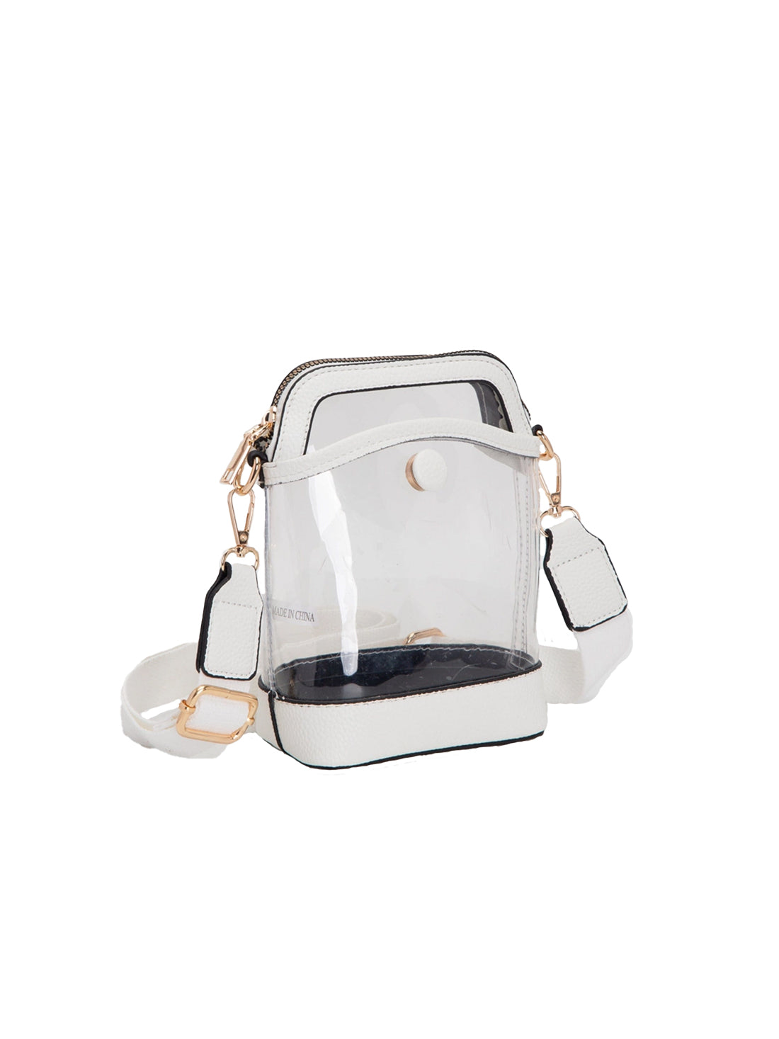 clear game day bag carly mini crossbody bag in white tennessee volunteers game day