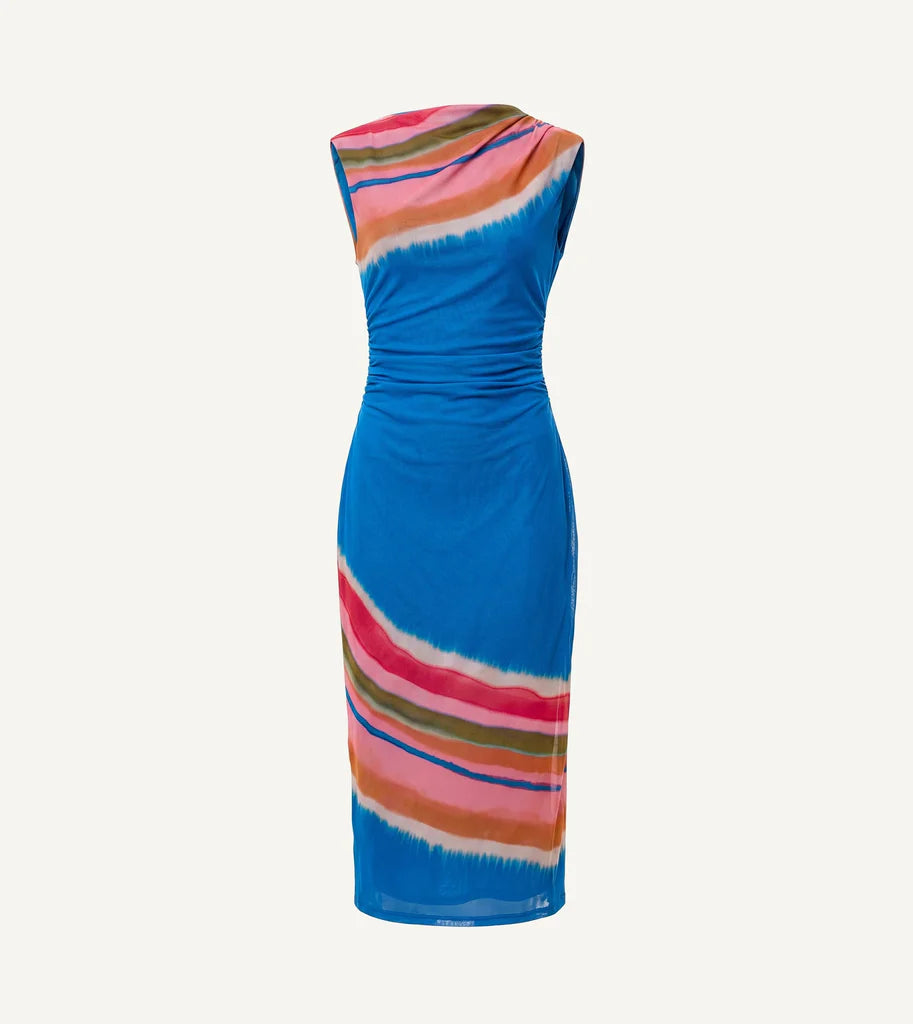 Cleobella Carrie Midi Dress  watercolor stripe